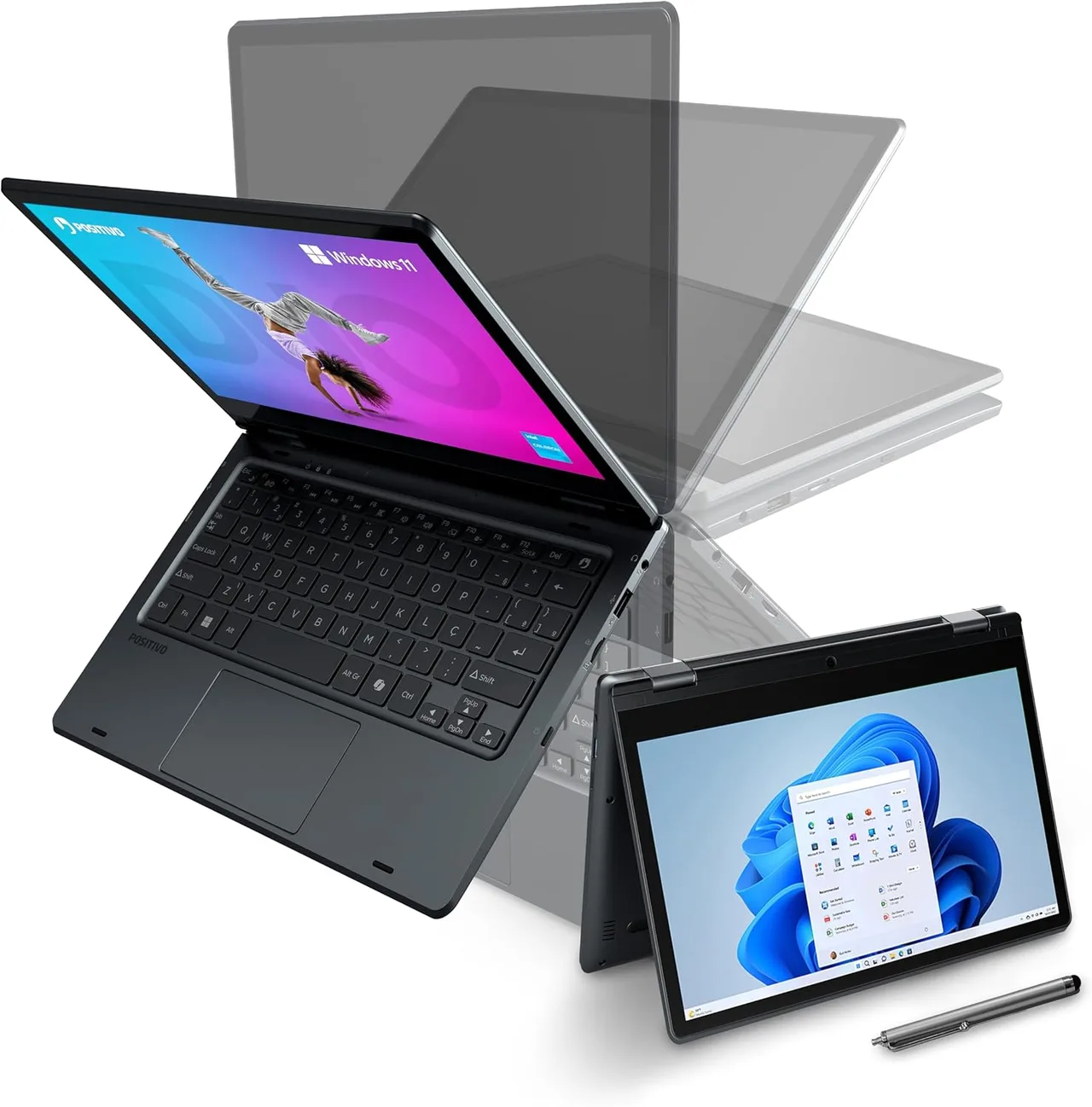 Notebook Positivo Duo 2 em 1 Celeron N4500 na Amazon 11,6